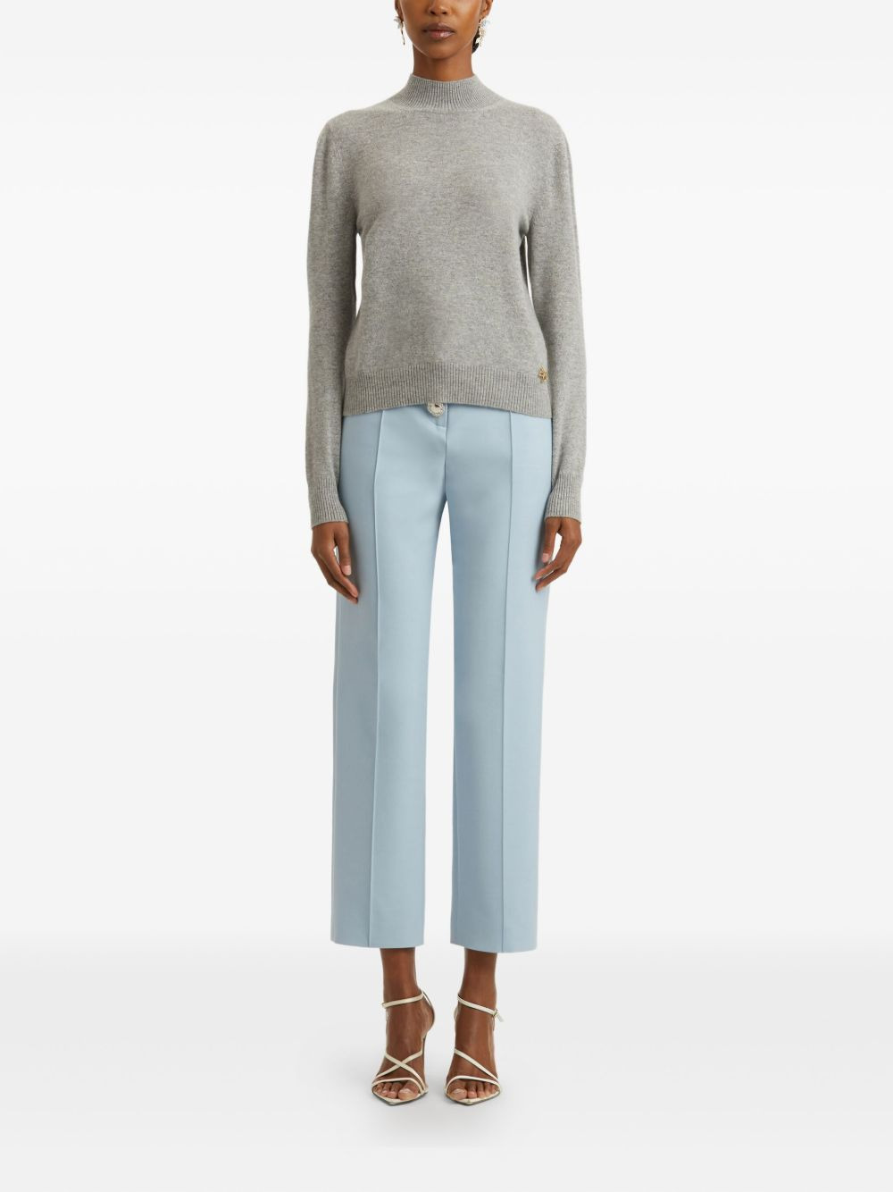 knot-detail mock-neck sweater - 2