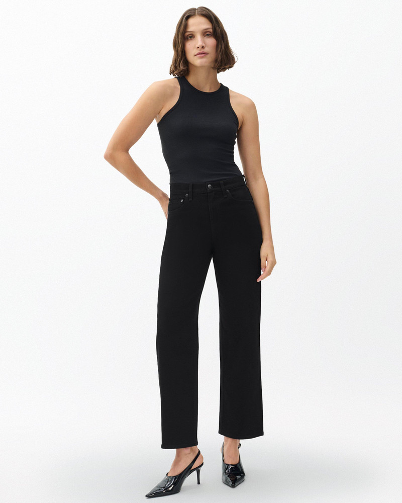 rag & bone Shea Ankle Relaxed Straight Jeans
Vintage Stretch in Black outlook