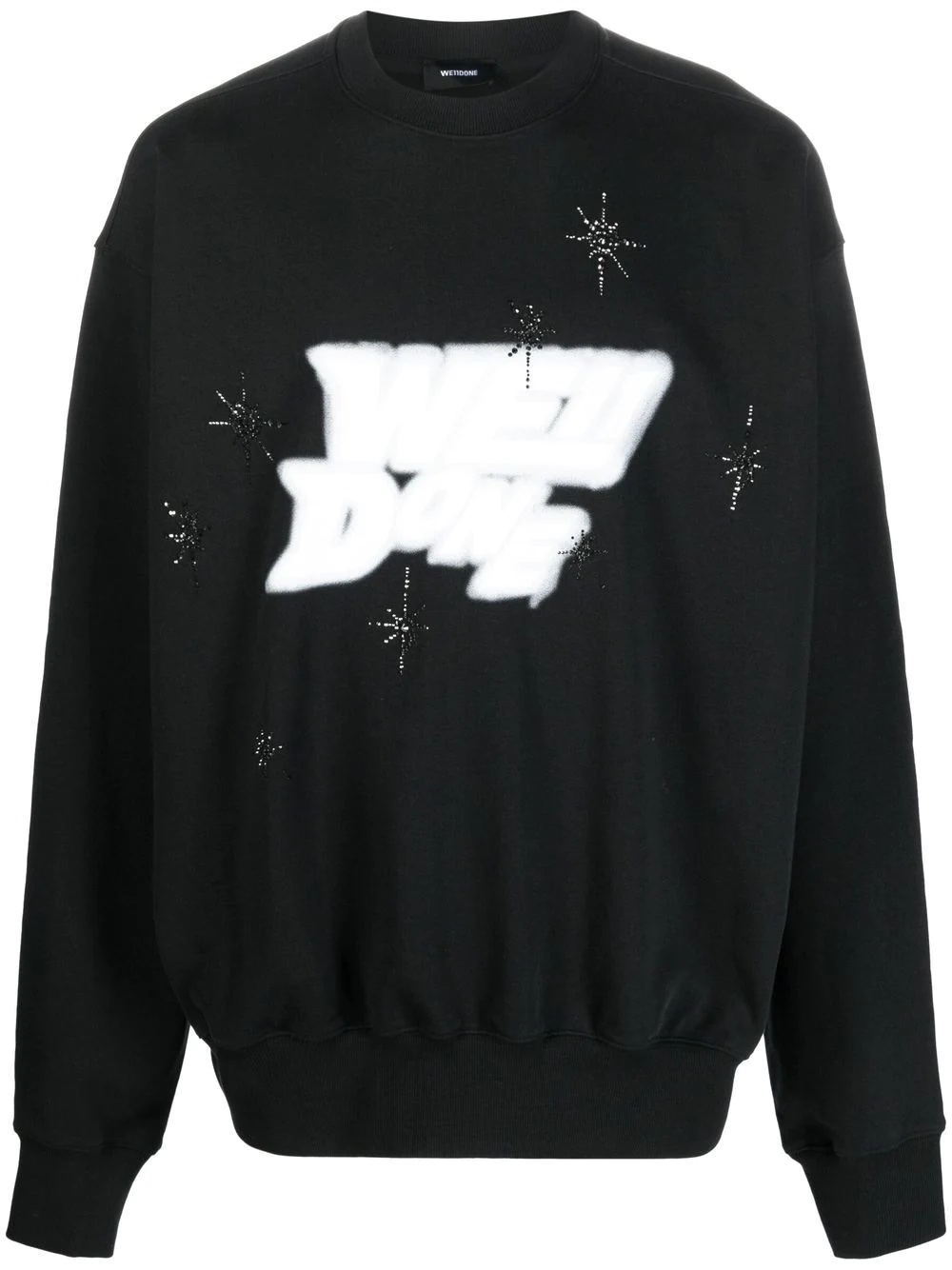 logo-print detail sweatshirt - 1