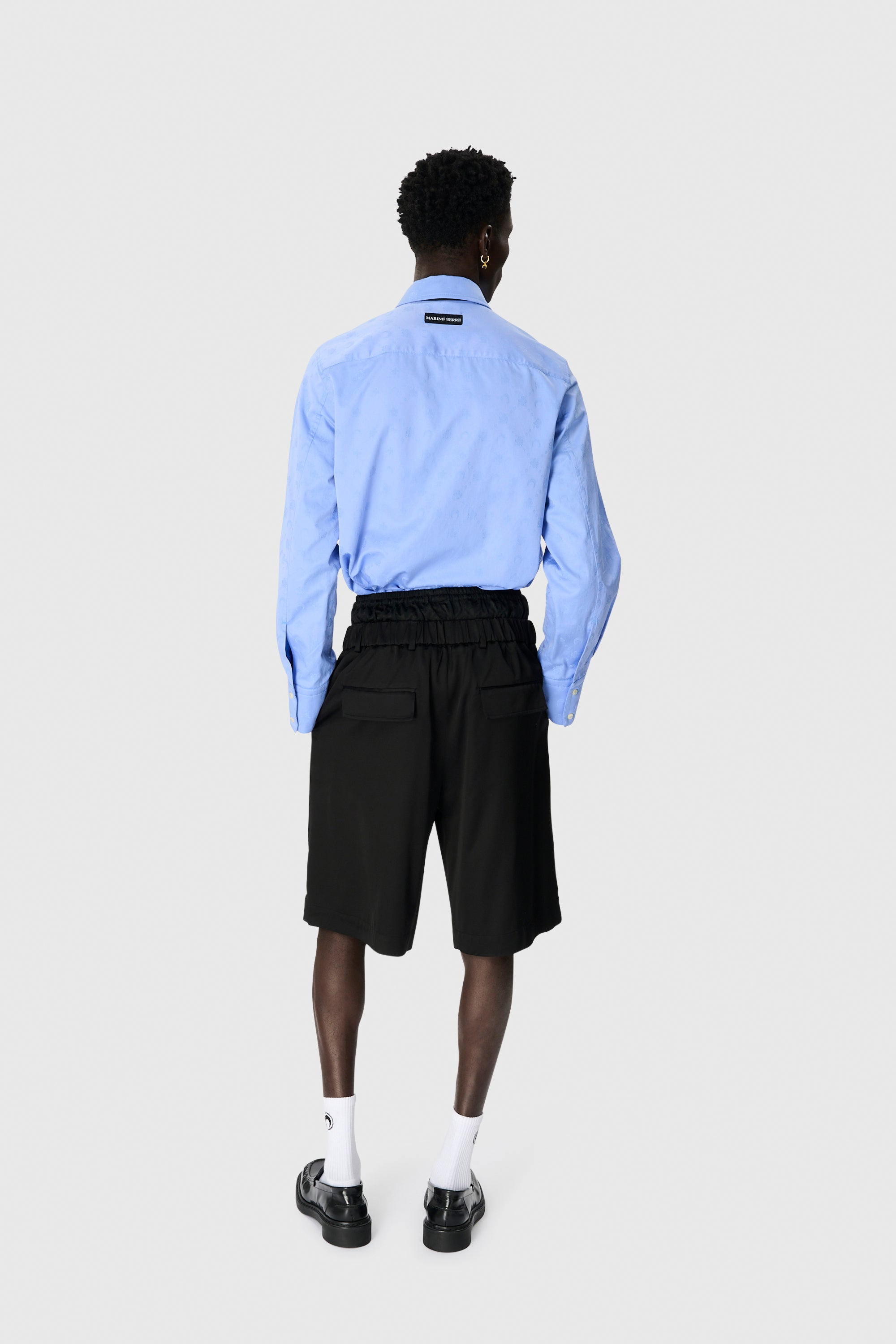 Moonogram Jacquard Poplin LS Shirt - 3