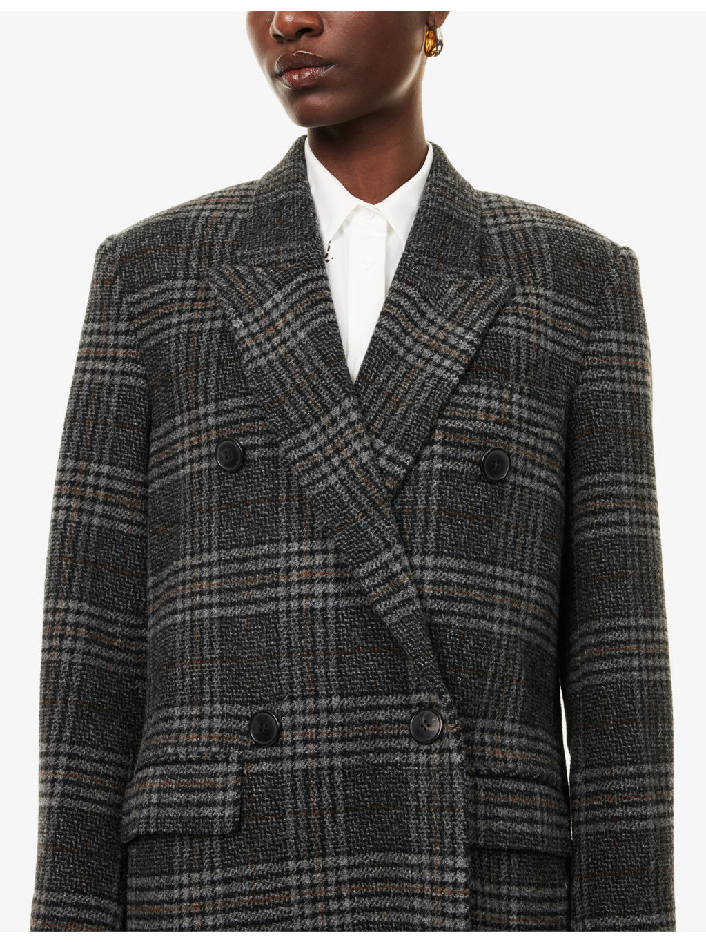 Lexana Double-Breasted Wool Coat - 5