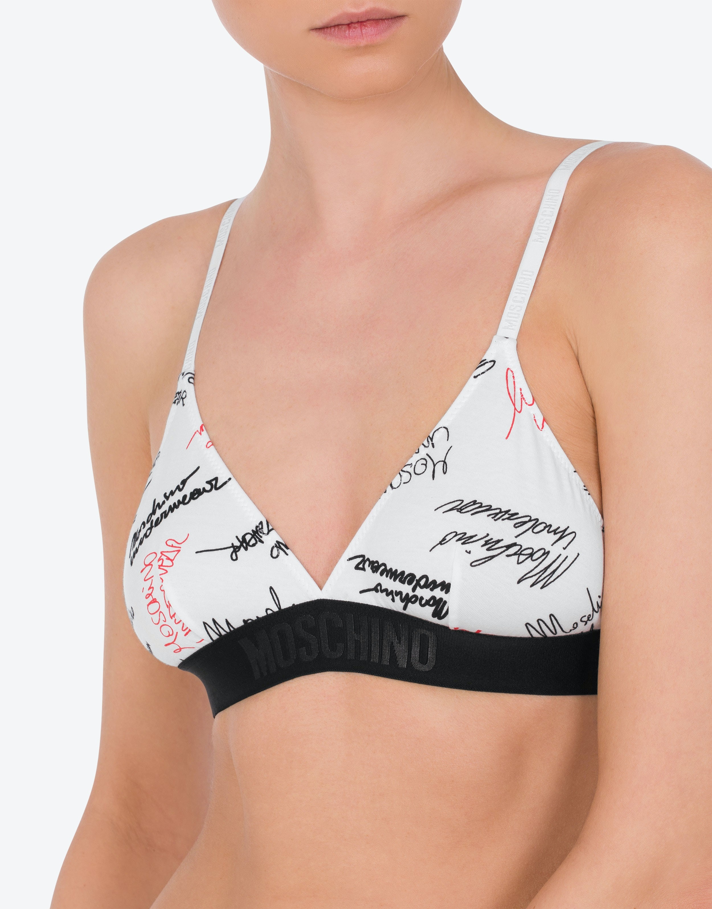 ALLOVER SIGNATURE STRETCH JERSEY BRA - 4