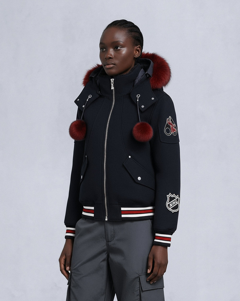 NHL X MOOSE KNUCKLES TEAM BOMBER JACKET 3