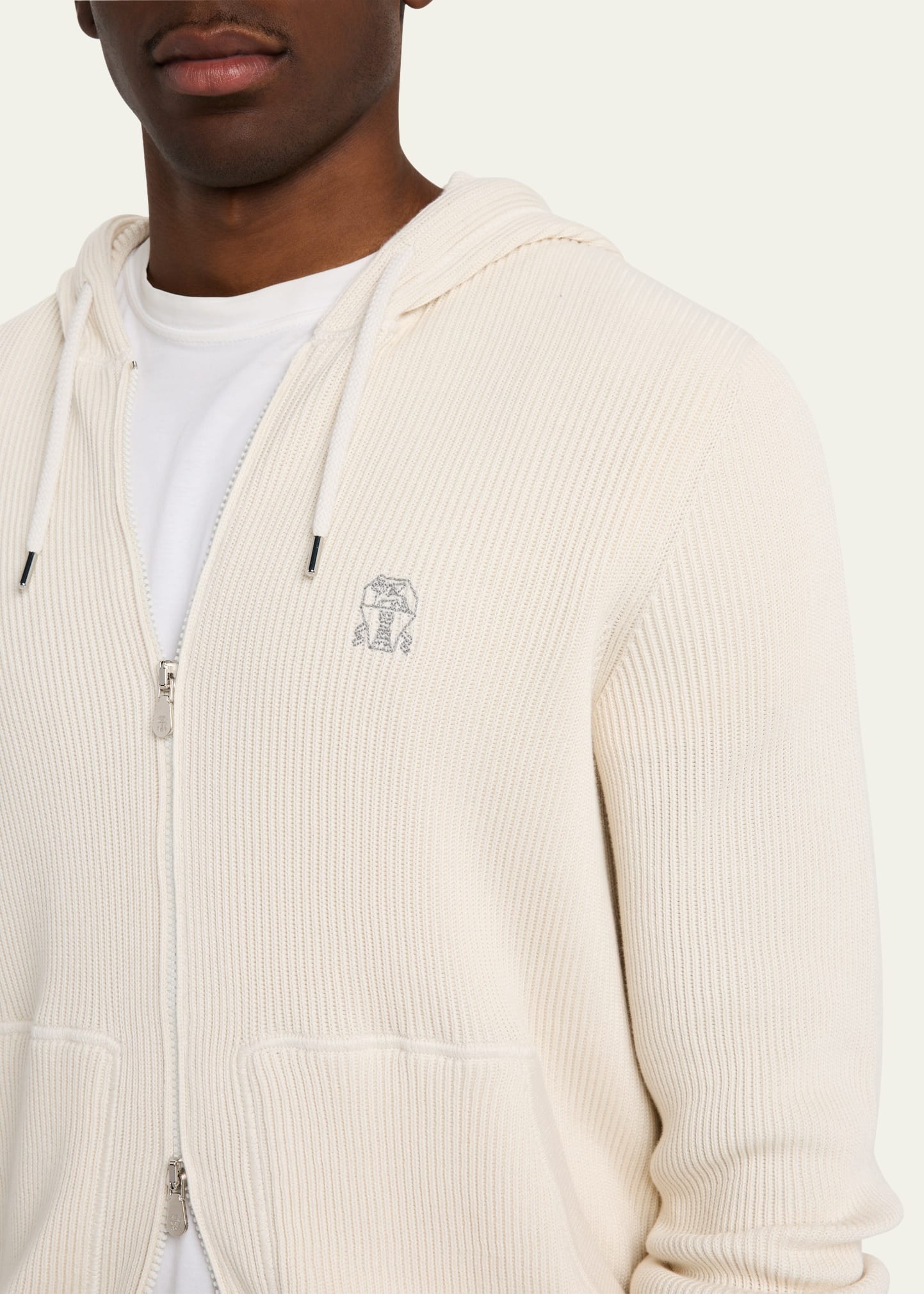 Men's Ribbed Full-Zip Hoodie - 5