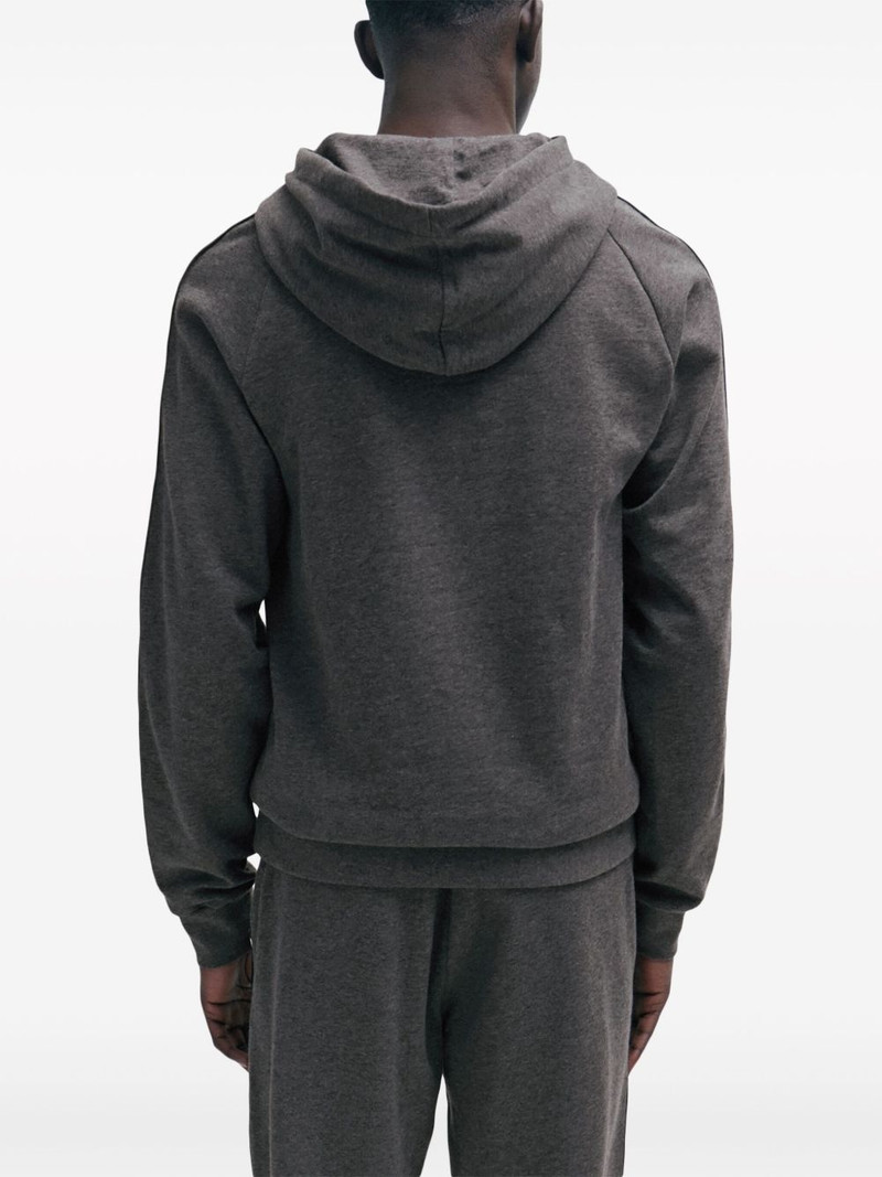 HUGO logo-tape cotton hoodie outlook
