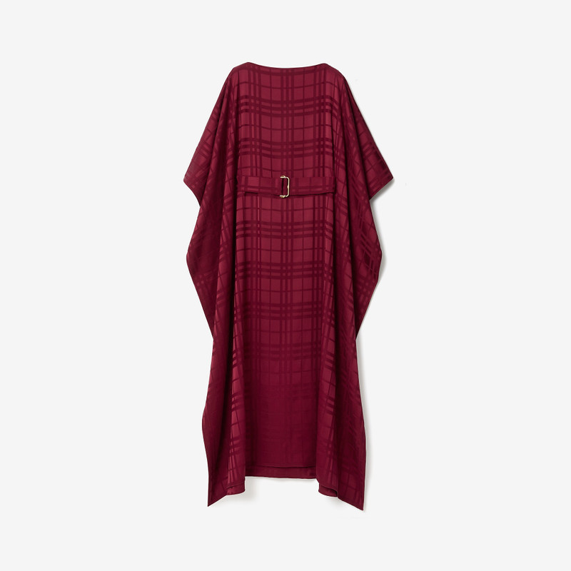 Check Silk Cape 1