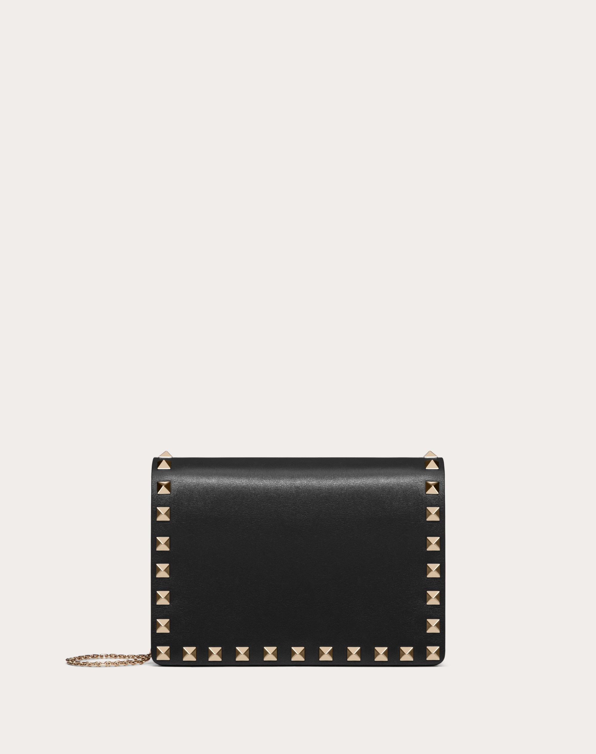 ROCKSTUD CALFSKIN CHAIN POUCH - 1