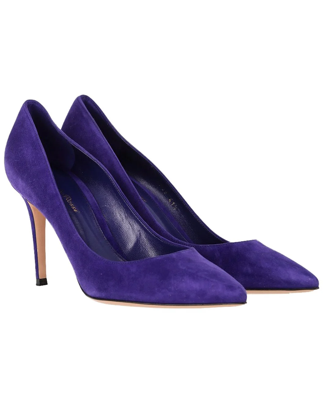 Gianvito Rossi Women's Suede Pointed Toe Pump (Authentic Pre-Loved) - 1
