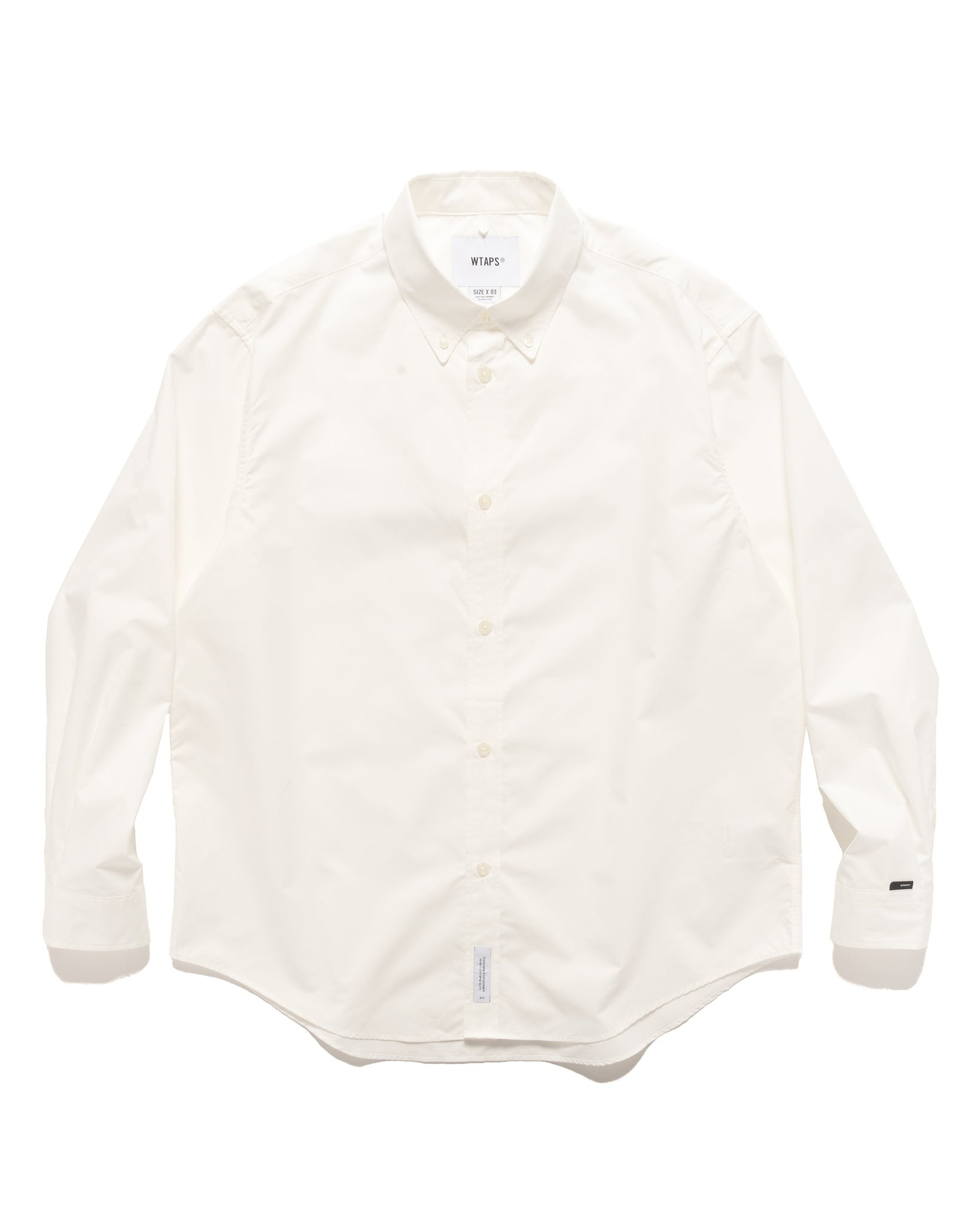 WTAPS BD 01 / LS / Broadcloth COOLMAX Shirt WHITE | REVERSIBLE