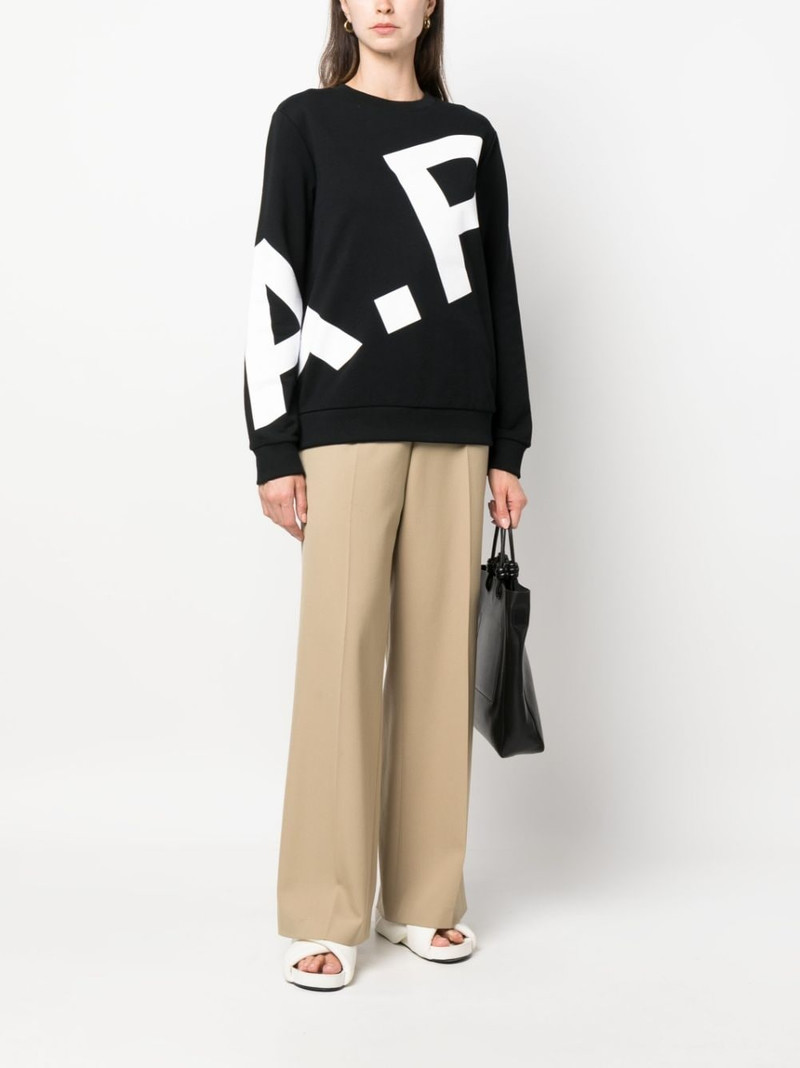 A.P.C. logo-print sweatshirt outlook