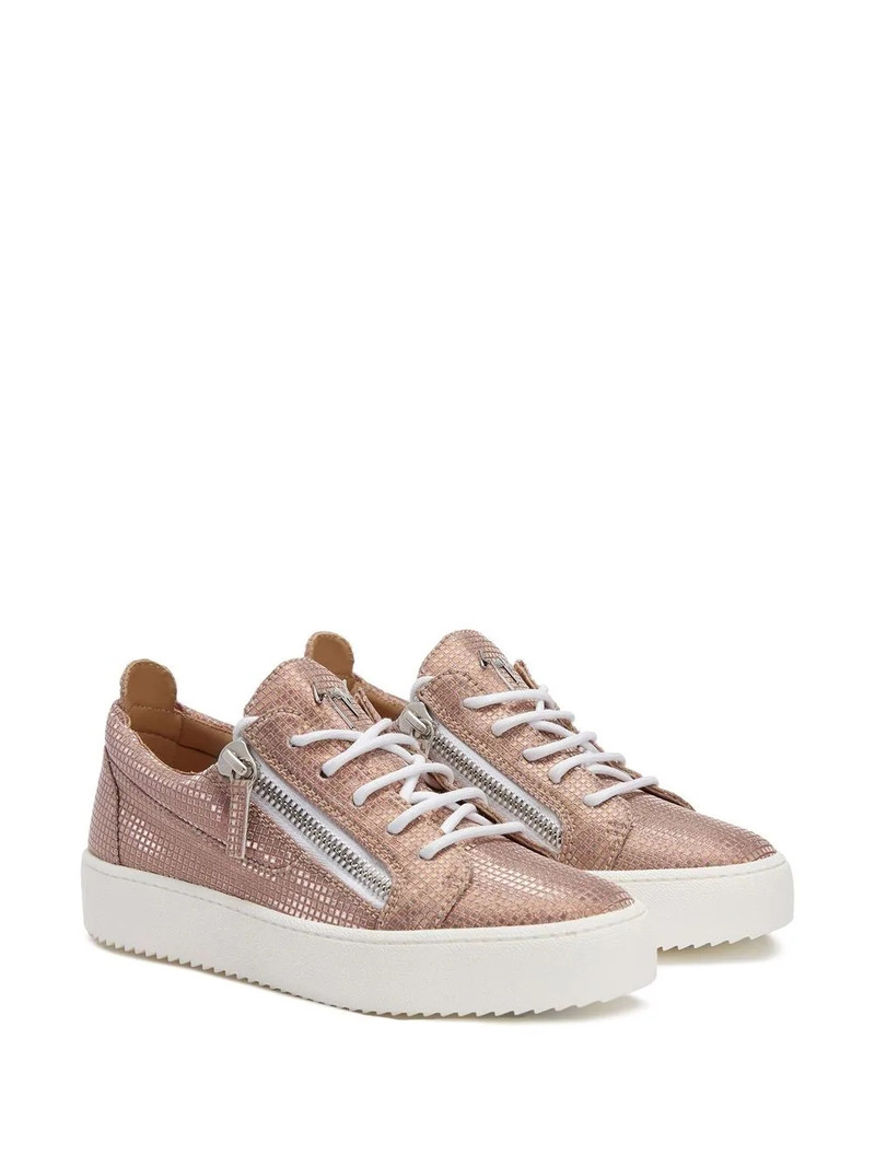 Giuseppe Zanotti Gail metallic-effect trainers outlook