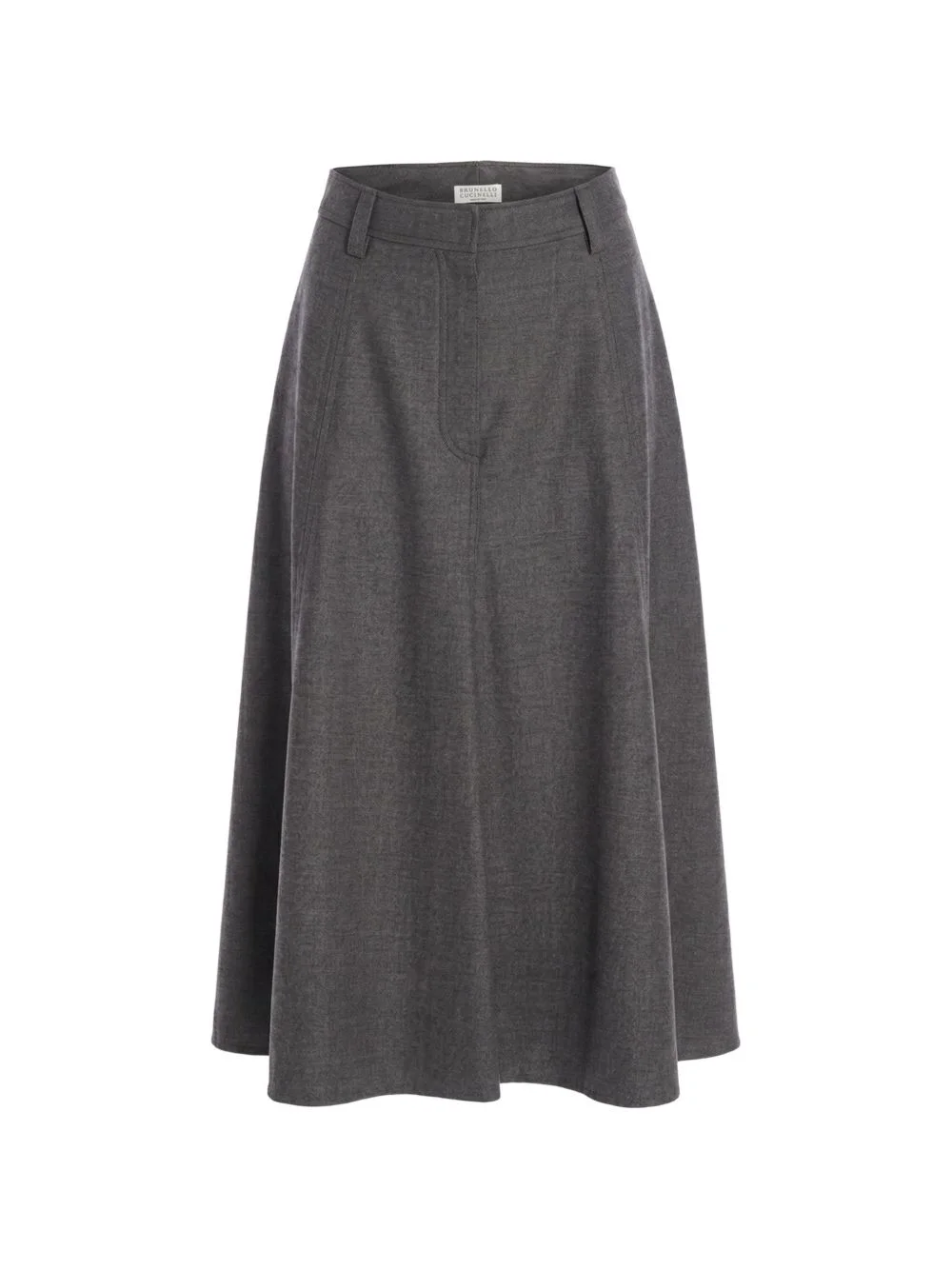 A-line panelled midi skirt - 1