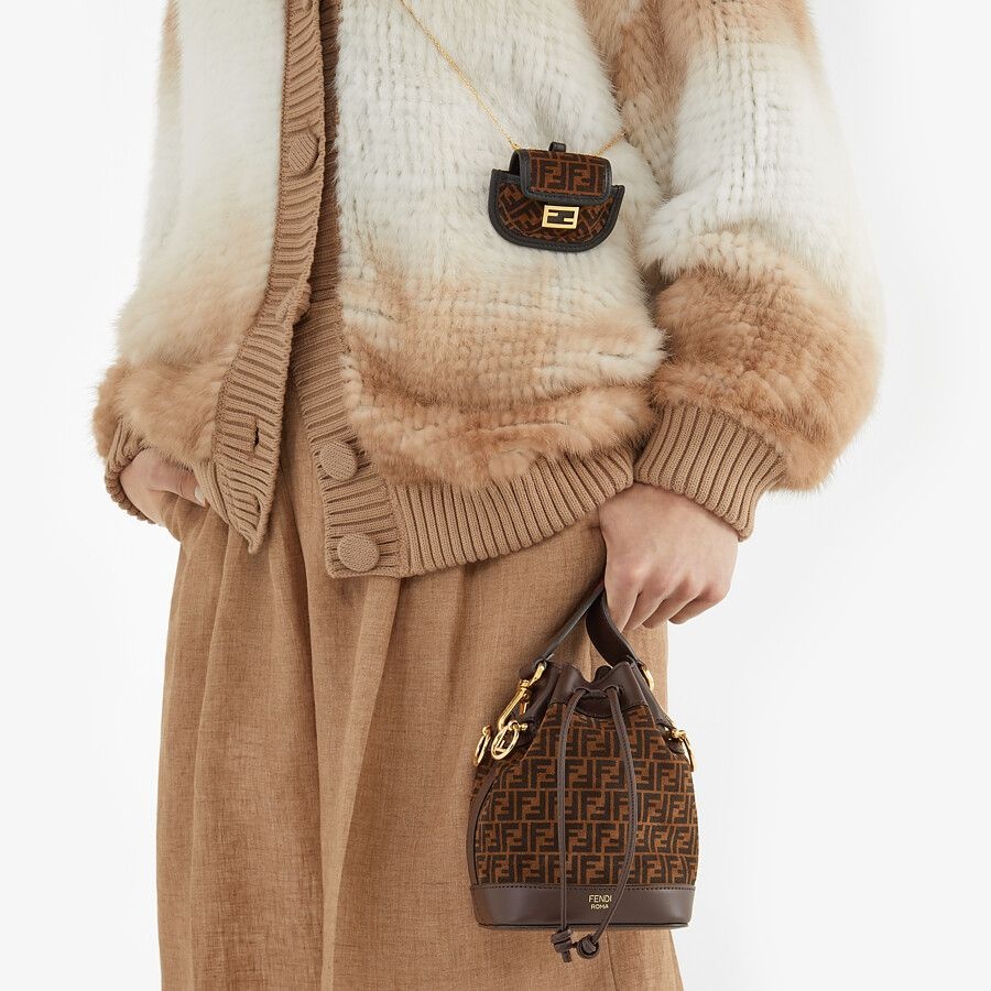 Brown leather charm - 3