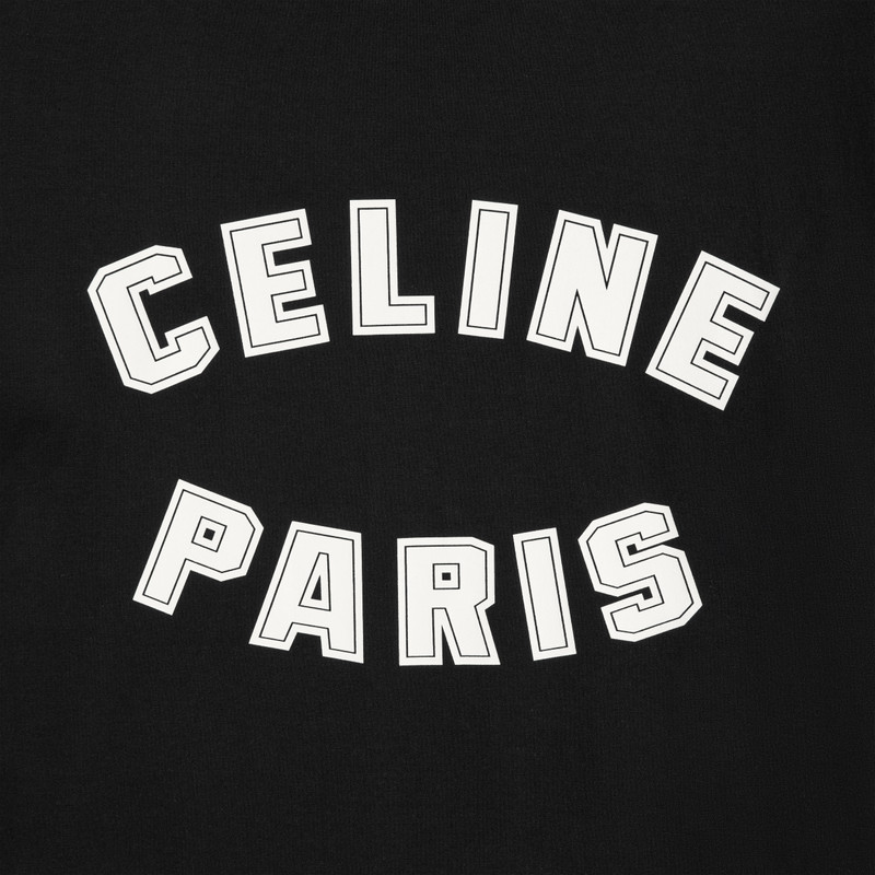 loose celine paris t-shirt in cotton jersey 4
