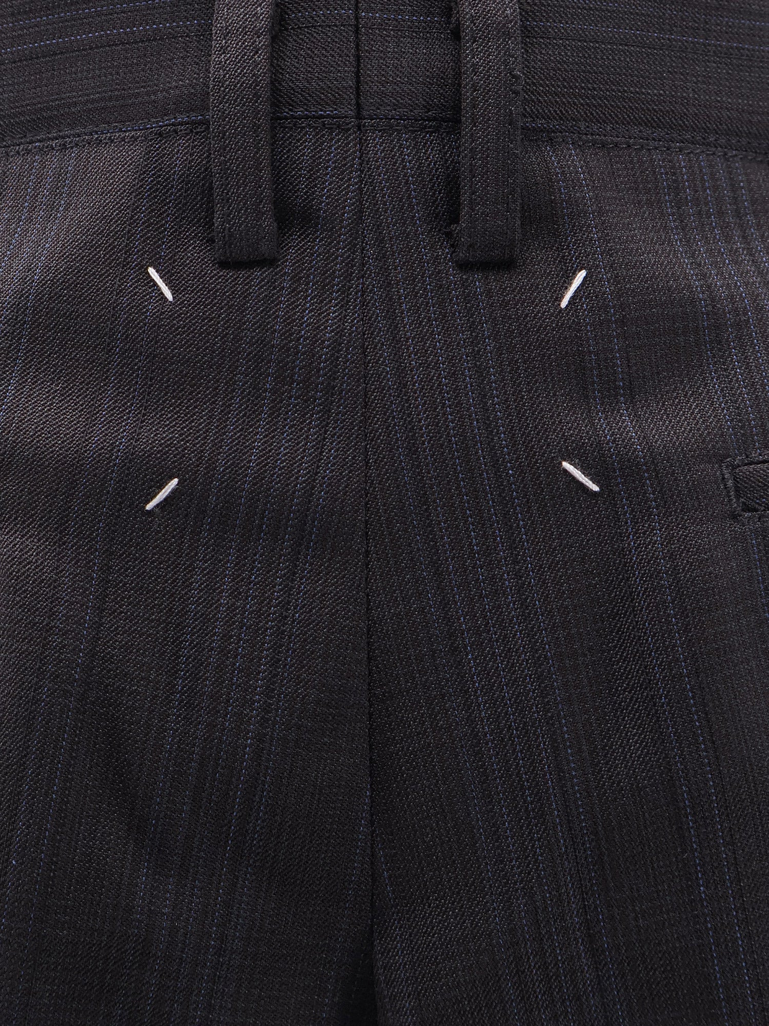 Striped Virgin Wool Shorts - 3