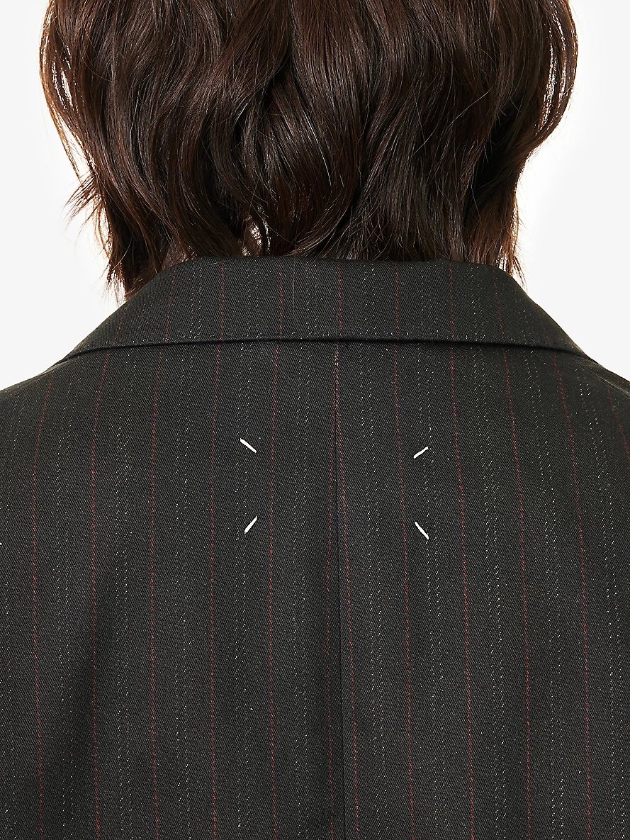 Gradient-design notched-lapel cotton jacket - 5