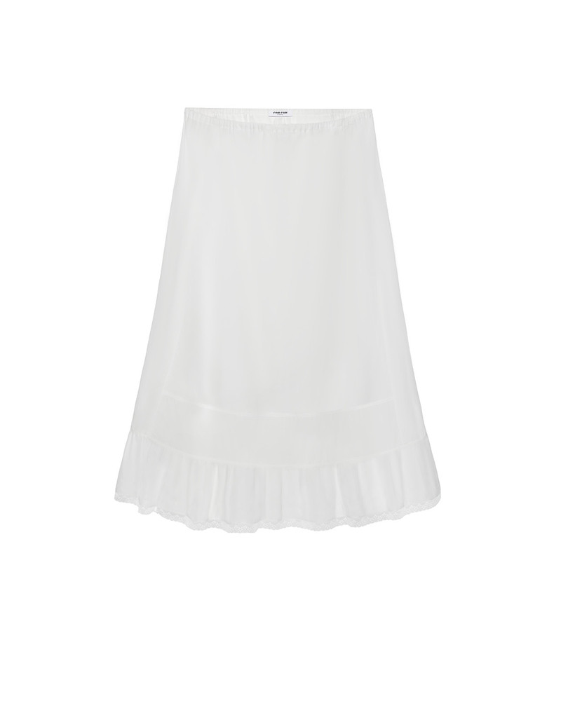 The Petticoat: Cotton Voile White 1