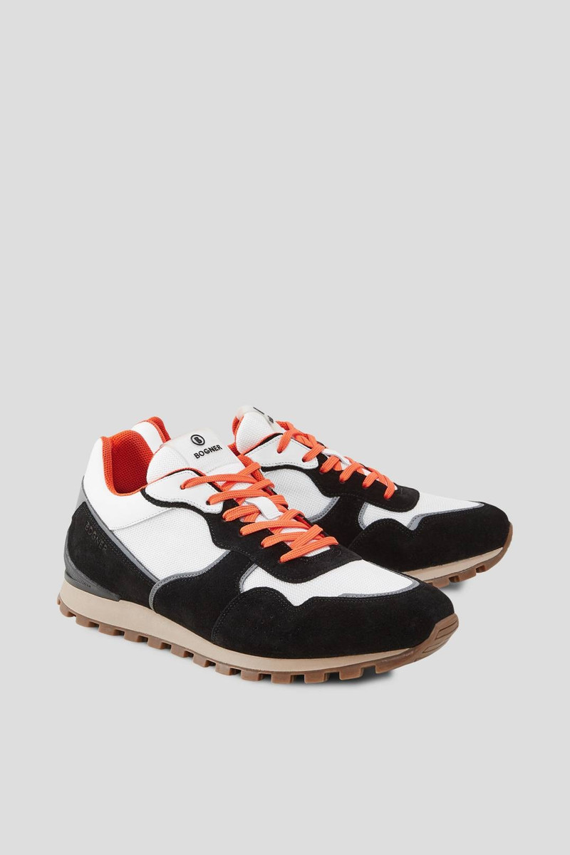 PORTO TRAINERS IN BLACK/ORANGE 3