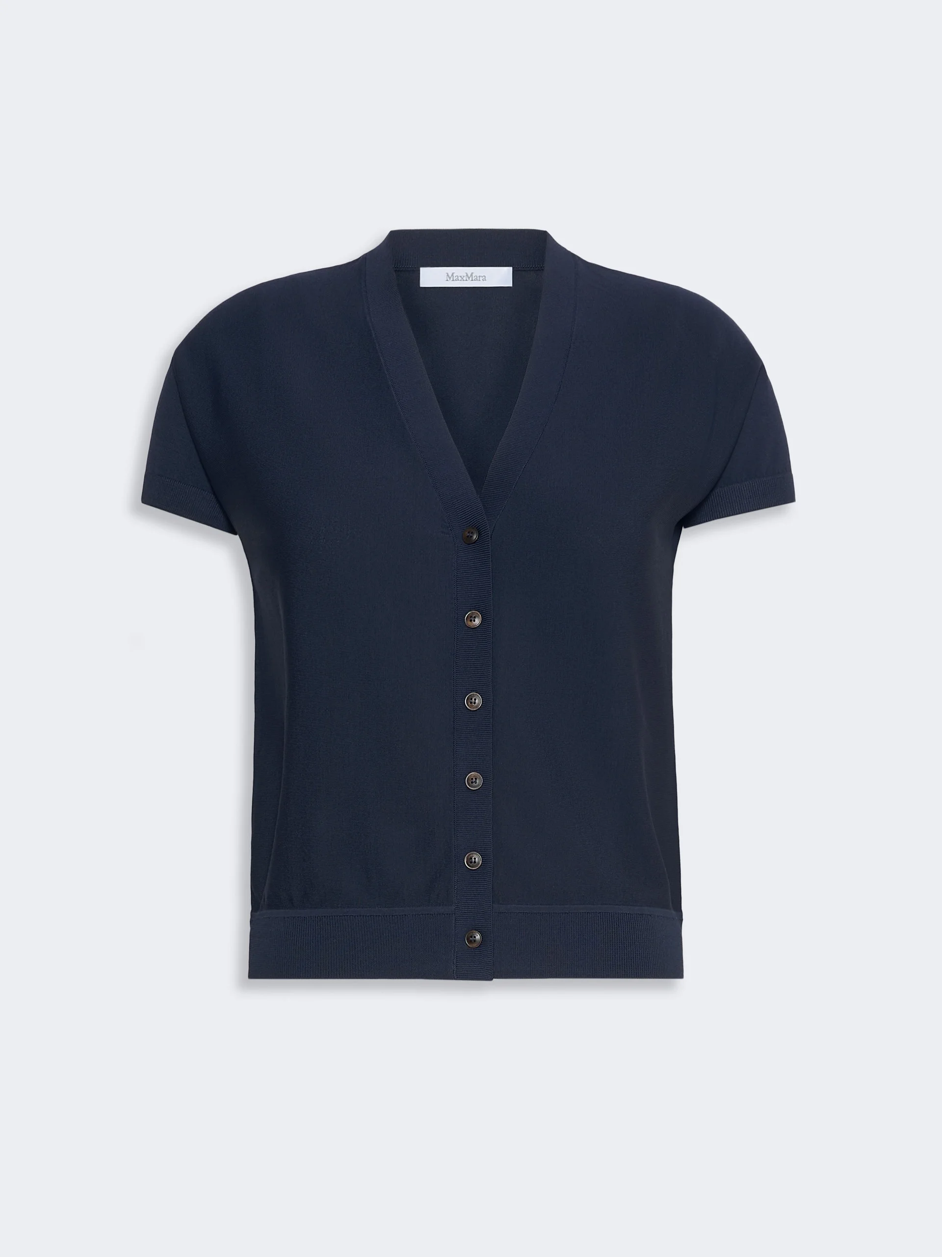FINITO Viscose crepe cardigan - ULTRAMARINE - 1