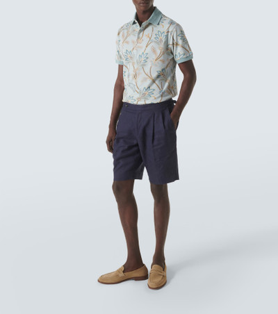 Etro Printed cotton piqué polo shirt outlook