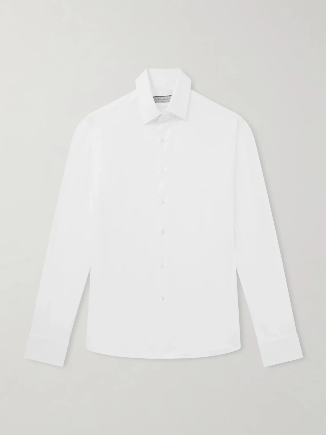 Travel Slim-Fit Cutaway-Collar Stretch-Cotton Jersey Shirt - 1