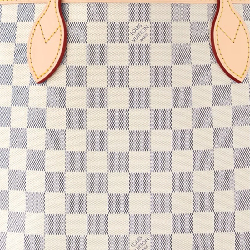 (WMNS) LOUIS VUITTON Neverfull PM Damier Azur Canvas Handbag 'Grey Gold' N40605 - 4
