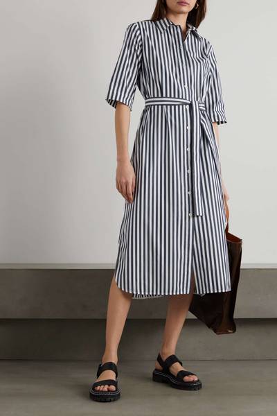 Max Mara Leisure Dialogo striped cotton-poplin shirt dress outlook