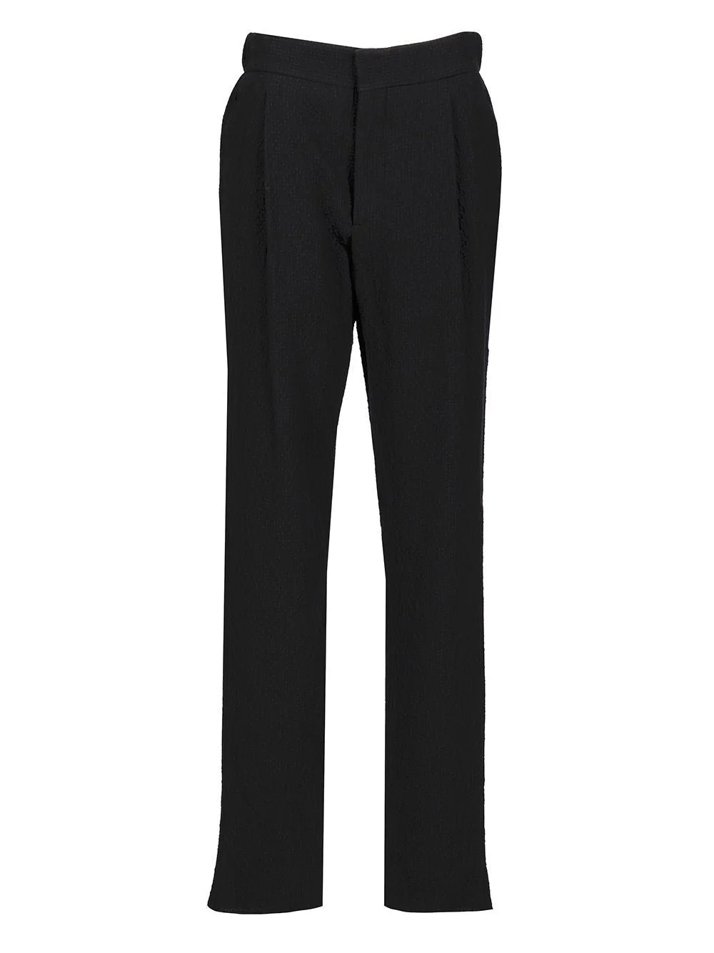 Giorgio Armani Men Stretch Wool Single Pleat Trousers - 1