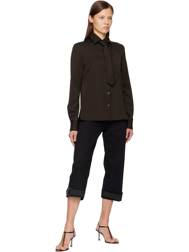 Acne Studios Brown Tie Shirt outlook