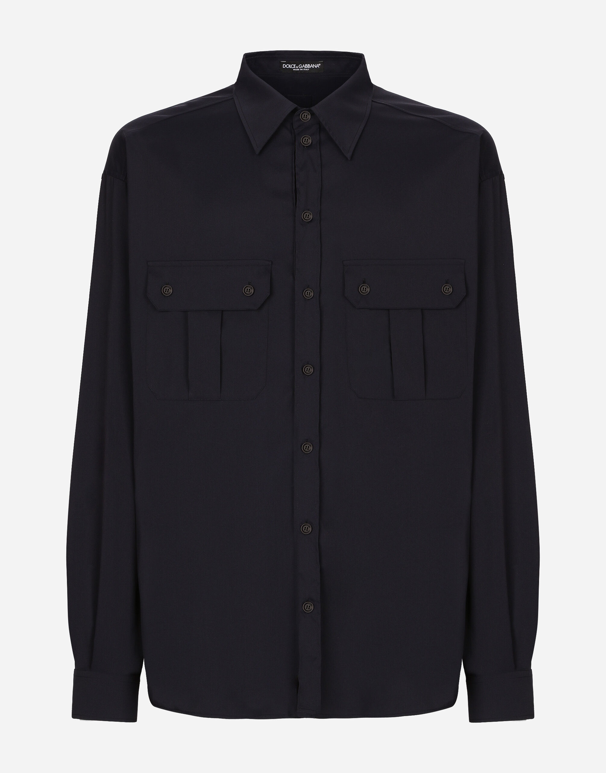 Technical fabric shirt with pockets - 1