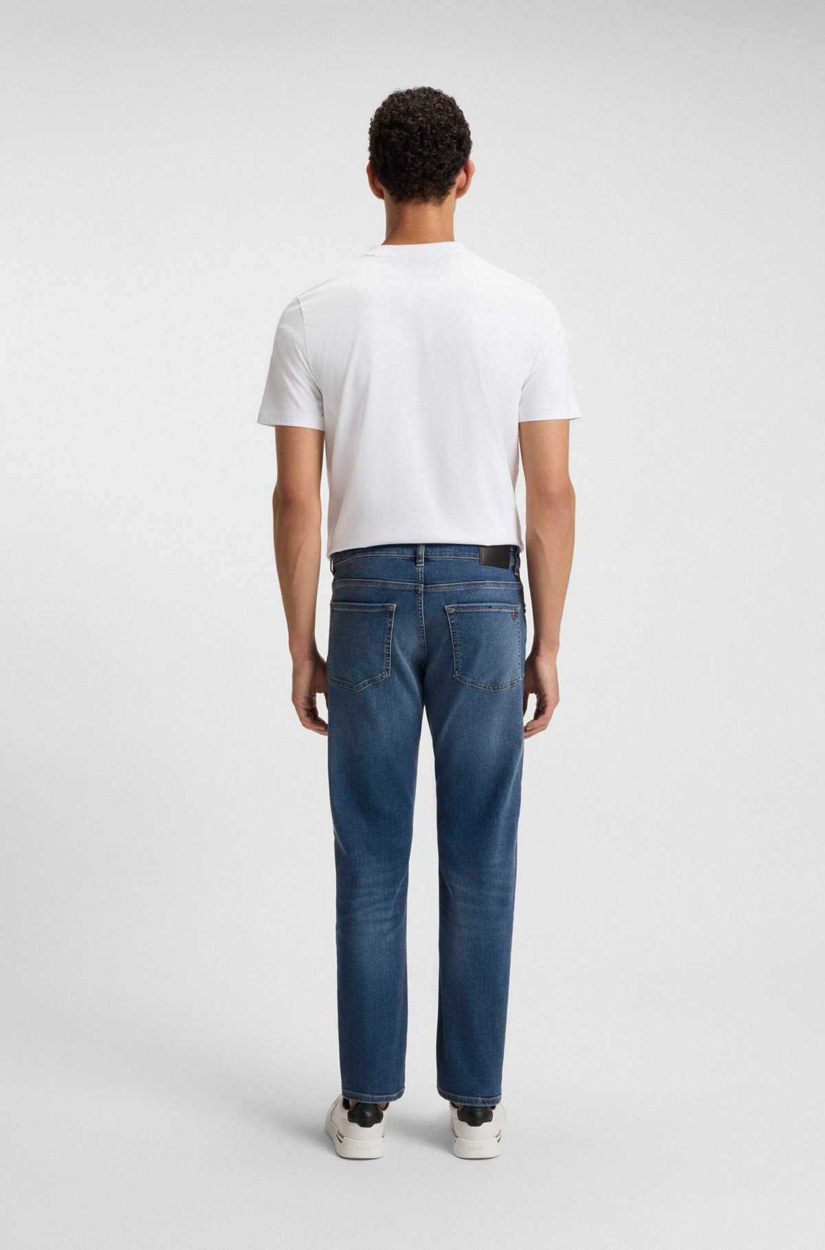 MAINE REGULAR-FIT JEANS IN BLUE SUPER-STRETCH DENIM - 4