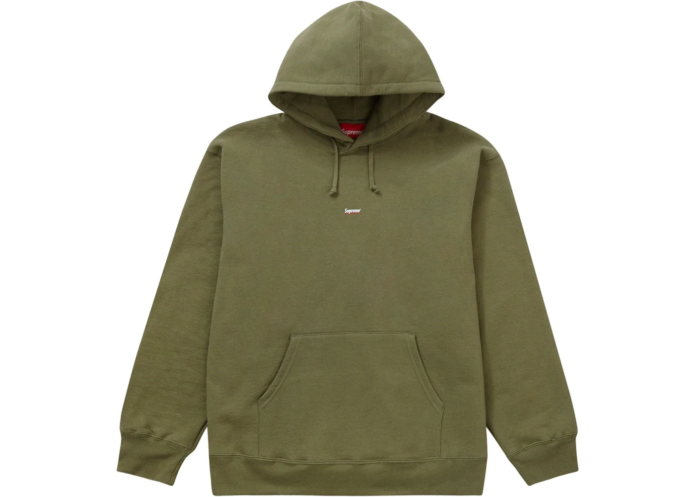 Supreme Underline Hooded Sweatshirt Light Olive - 1