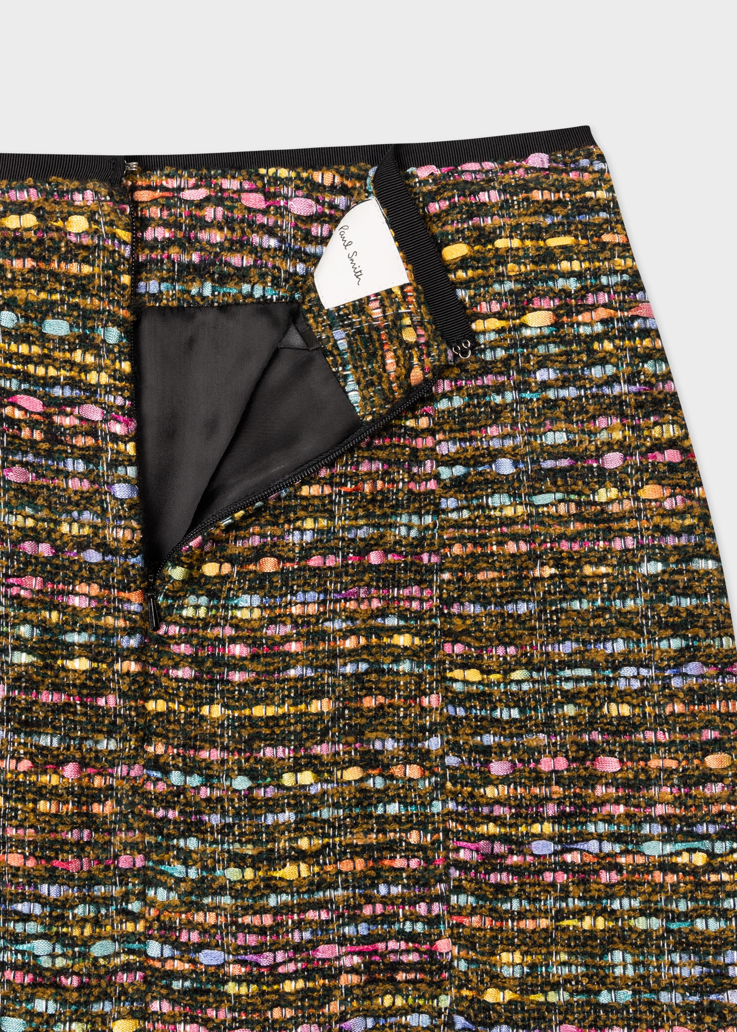 Multi Colour Tweed Mini Skirt - 4