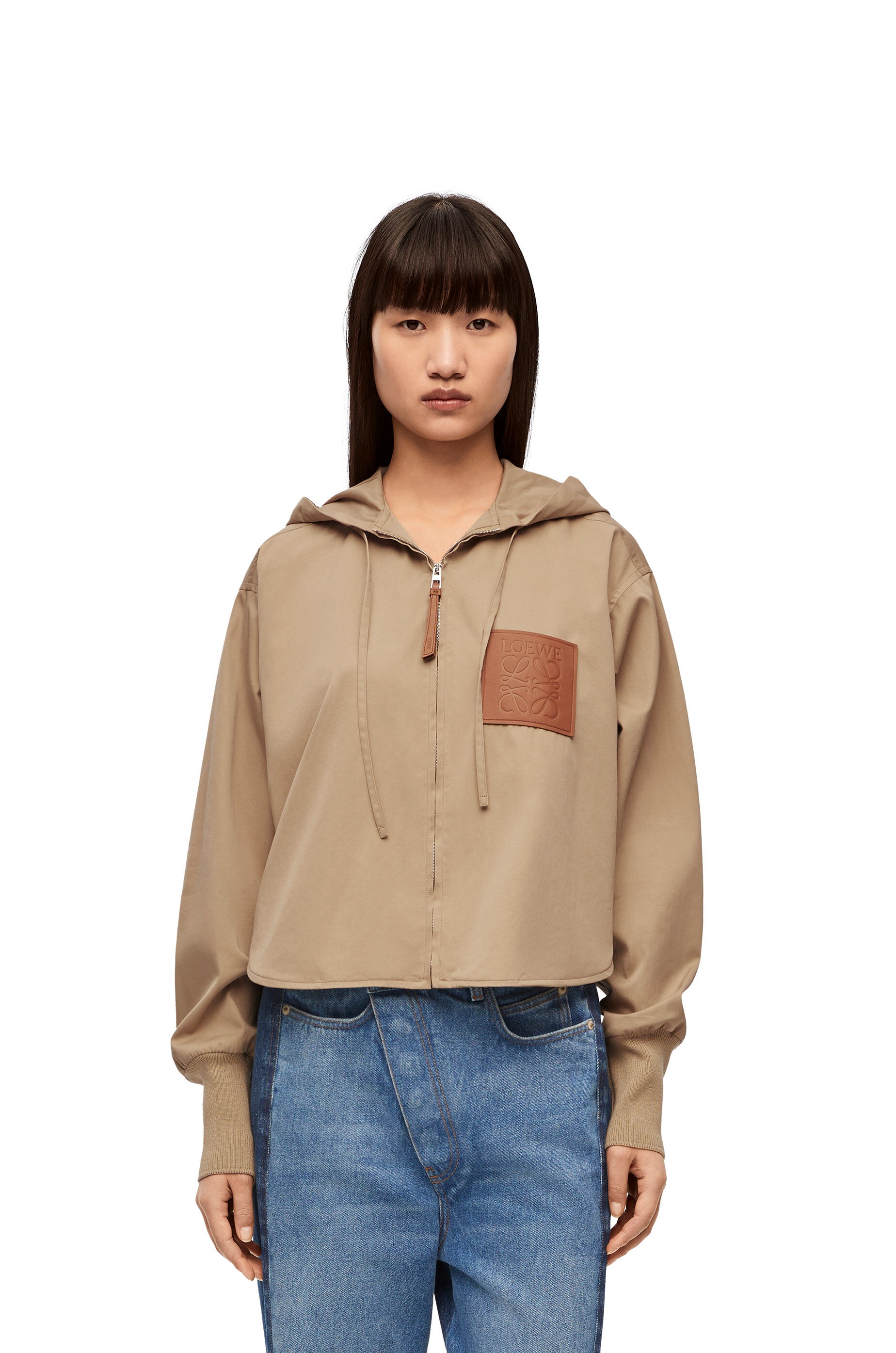 Hooded jacket in cotton and silk - 3