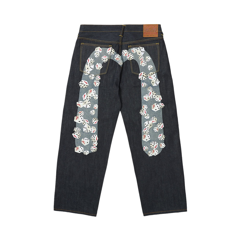 PALACE Palace x Evisu Dice Denim Jean 'Raw' outlook
