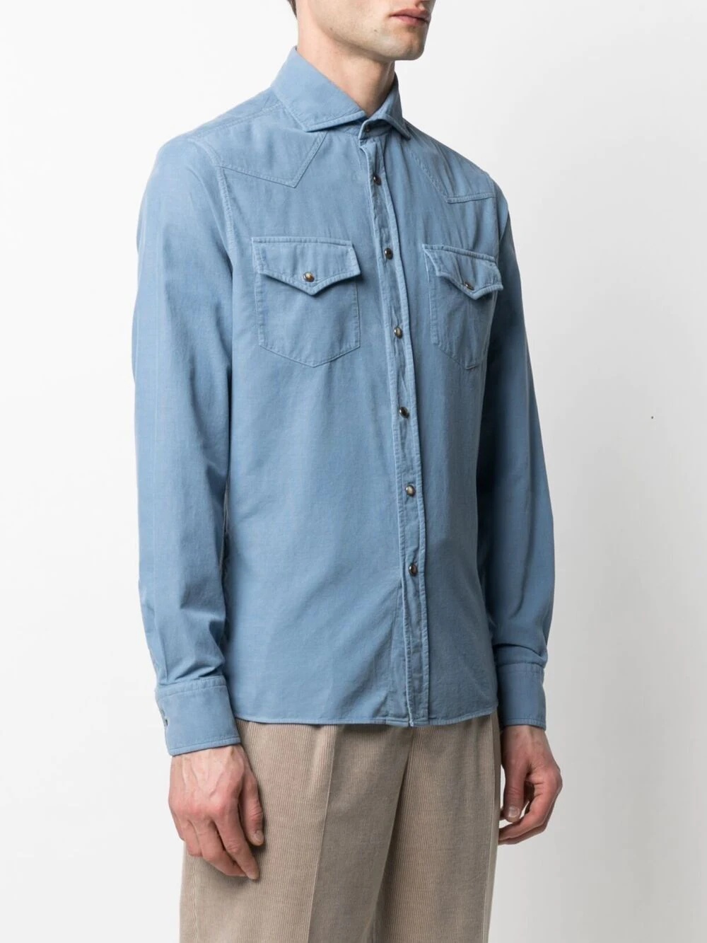 two-pocket corduroy shirt - 3