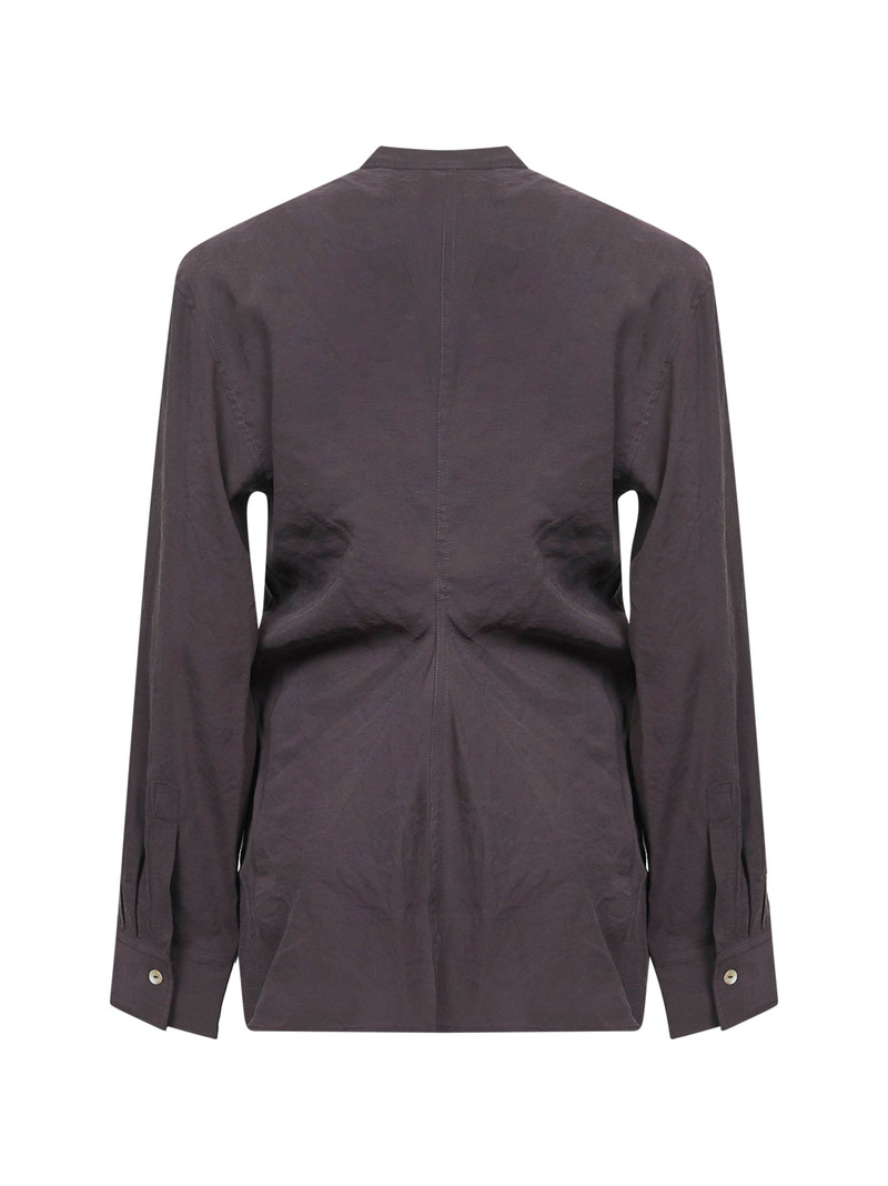 Studio Nicholson Brown modal blend Acre shirt outlook