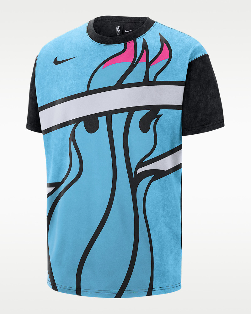 Miami Heat Essential City Edition Men's Nike NBA Max90 T-Shirt 1