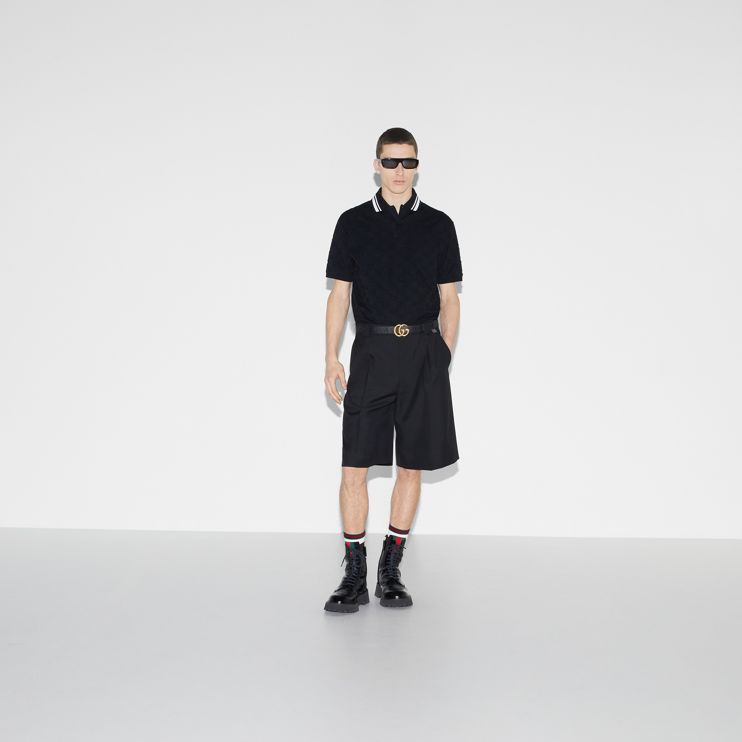 GG stretch cotton polo - 2