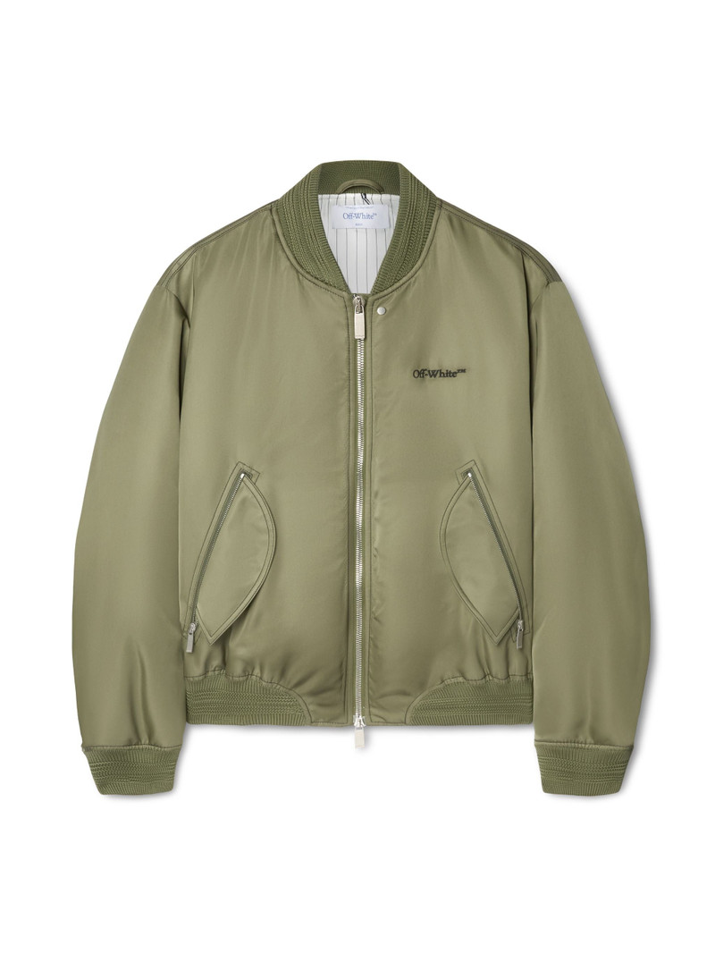 Military Green Nylon Bomber 1