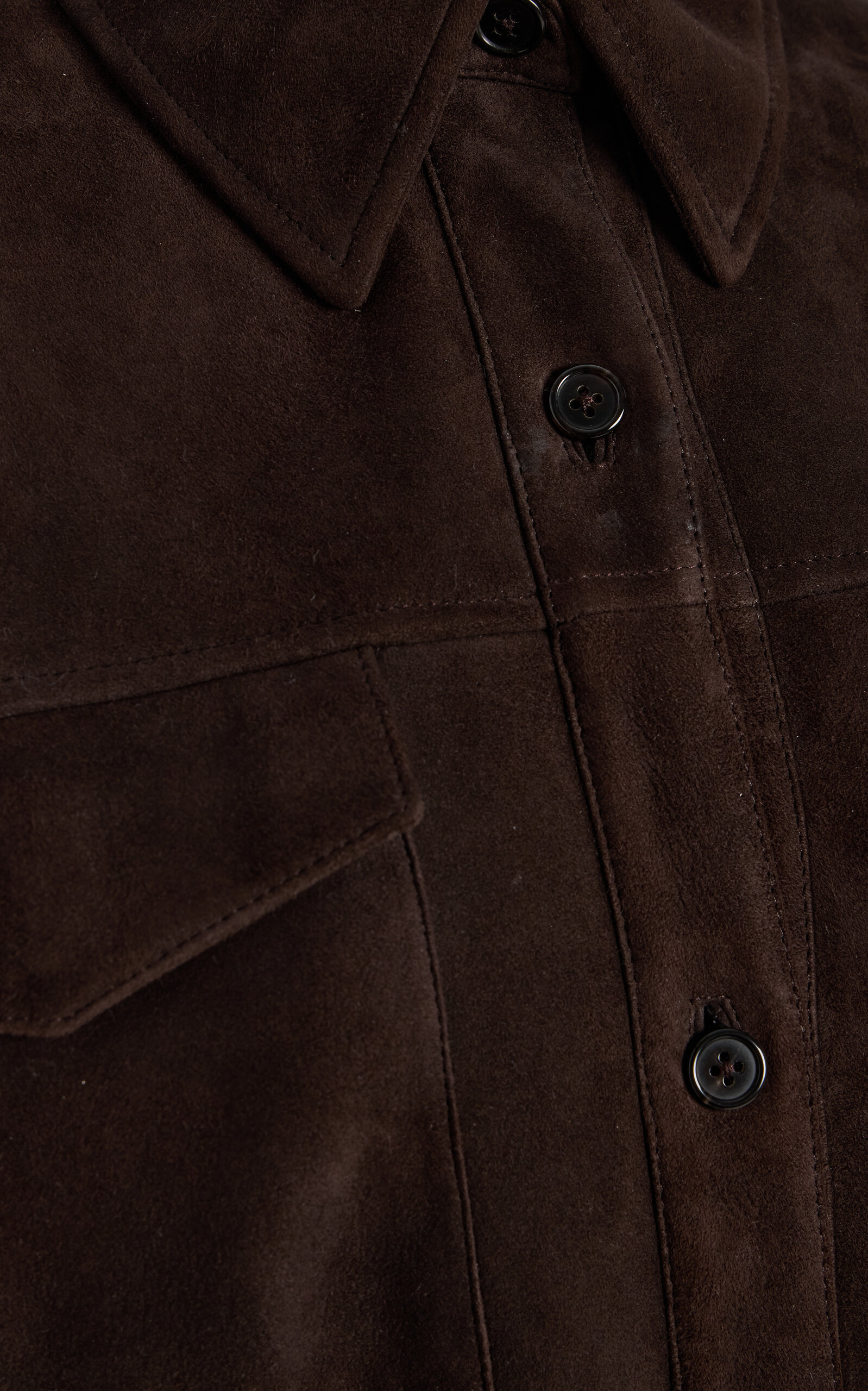 Gwena Suede Shirt Jacket brown - 5