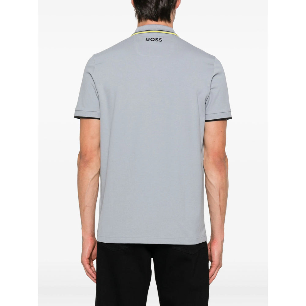 Boss Grey Polo Shirts Men - 3