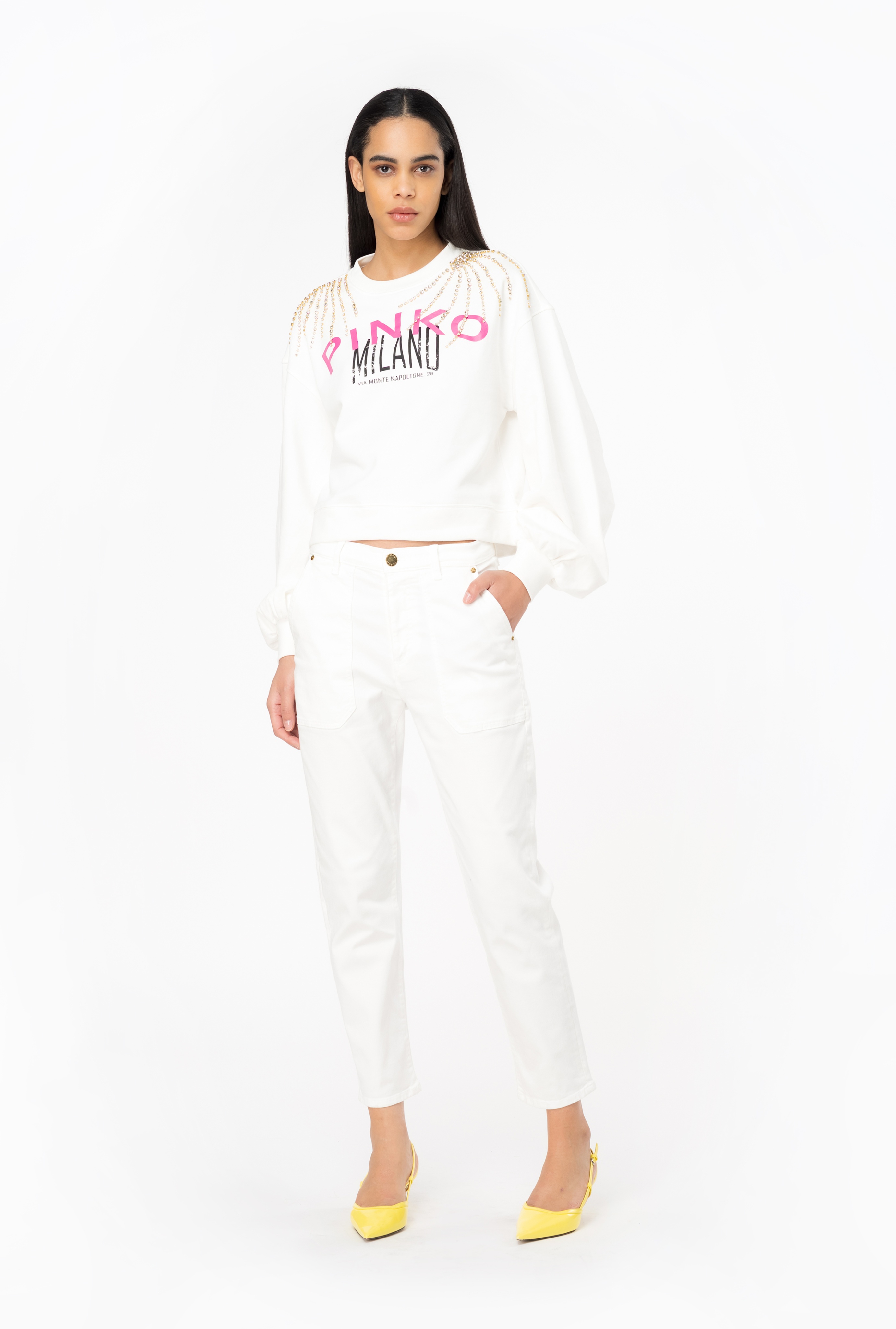PINKO CITIES SWEATSHIRT - 4