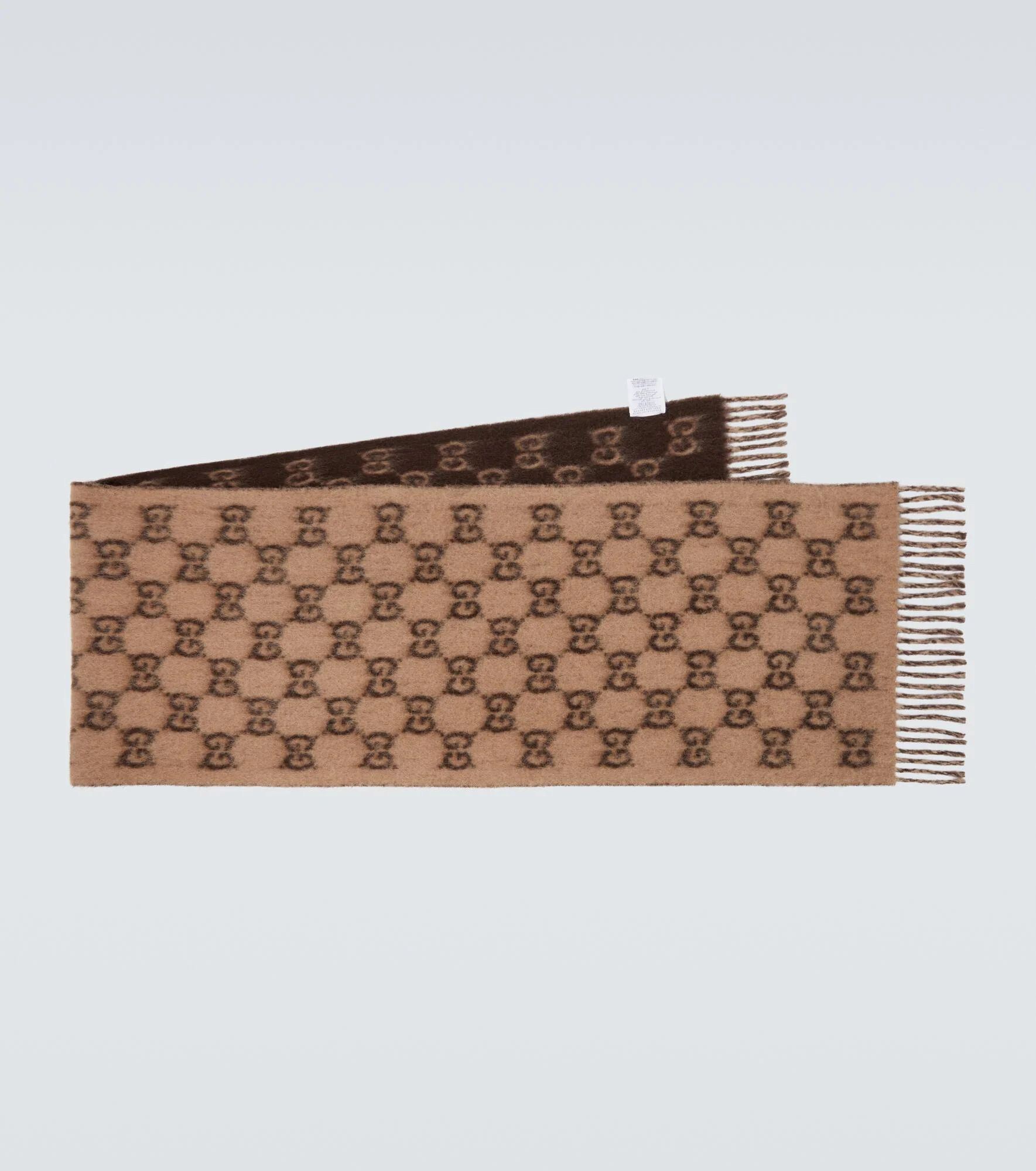 GG fringed scarf - 1