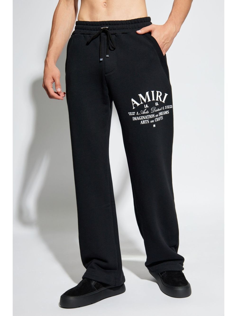 logo-print cotton track pants - 3