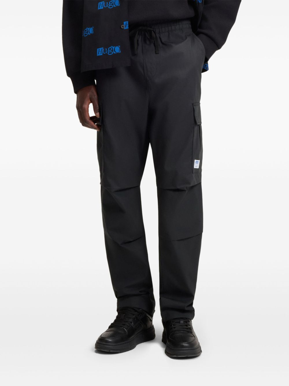 drawstring cargo trousers - 4