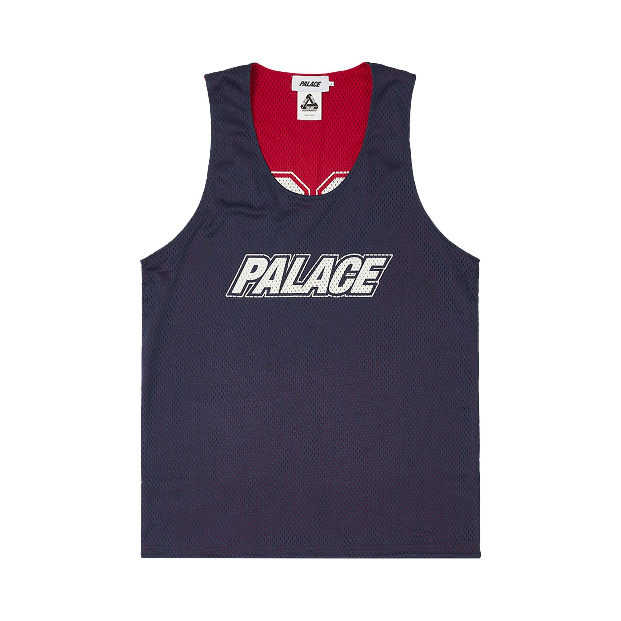 Palace Mesh Reverso Border Vest 'Navy' - 1