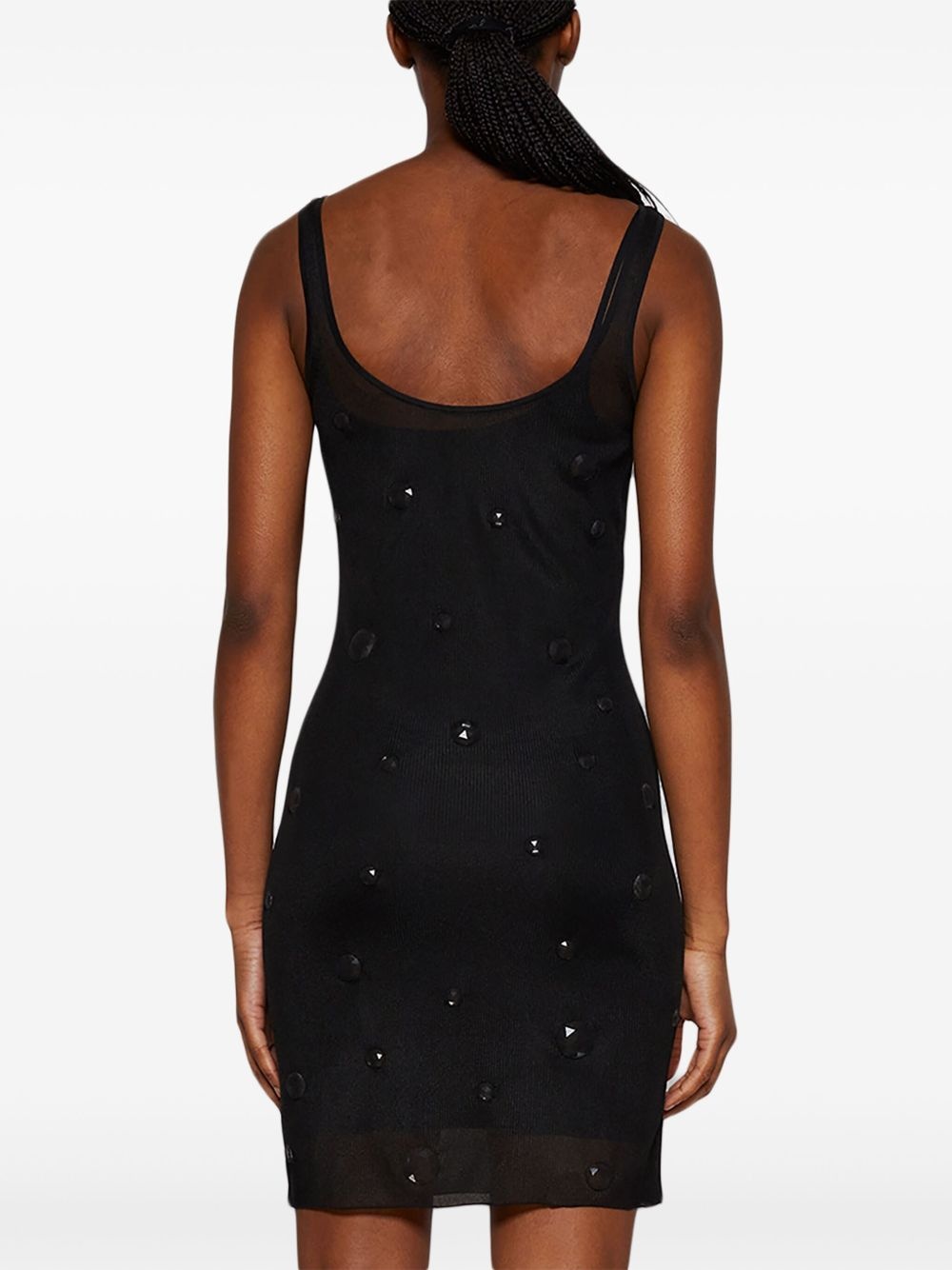 crystal-embellished tank minidress - 5