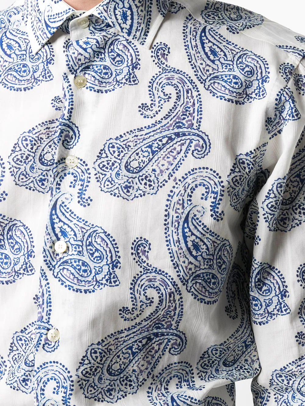 paisley print cotton shirt - 5