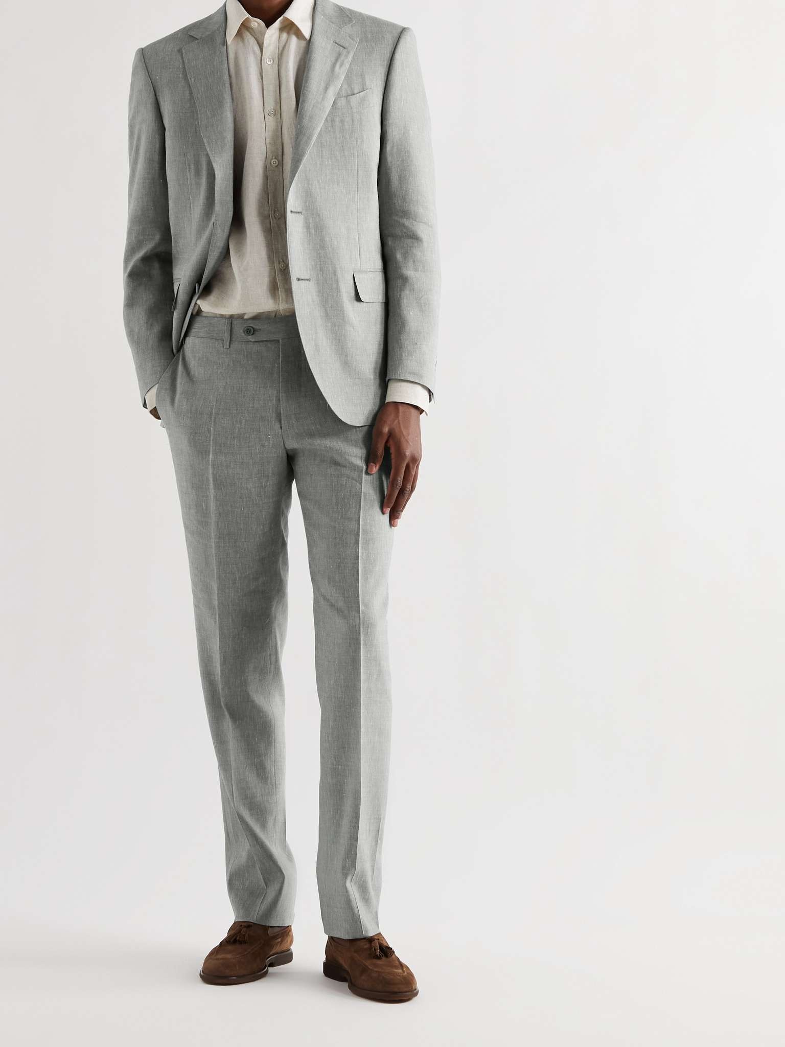 Linen and Wool-Blend Suit Trousers - 2